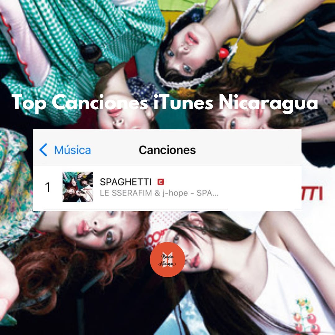 JhopeNicaragua's tweet photo. 📊. iTunes Nicaragua 🇳🇮

1. SPAGHETTI (ft. JHOPE) 

Felicidades nicaraguARMY, siempre se la rifan 🍝🔥 

SPAGUETTI FT J-HOPE OUT NOW
#ExtraFlavorByJHOPE
#SPAGUETTI_FT_JHOPE 
#LESSERAFIMxjhope https://t.co/QcFWVeHe9I