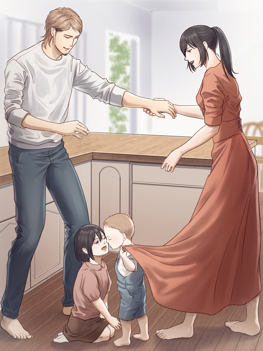 パパとママの真似っこ！

＃ジャンミカ
＃jeankasa

※参考写真あり