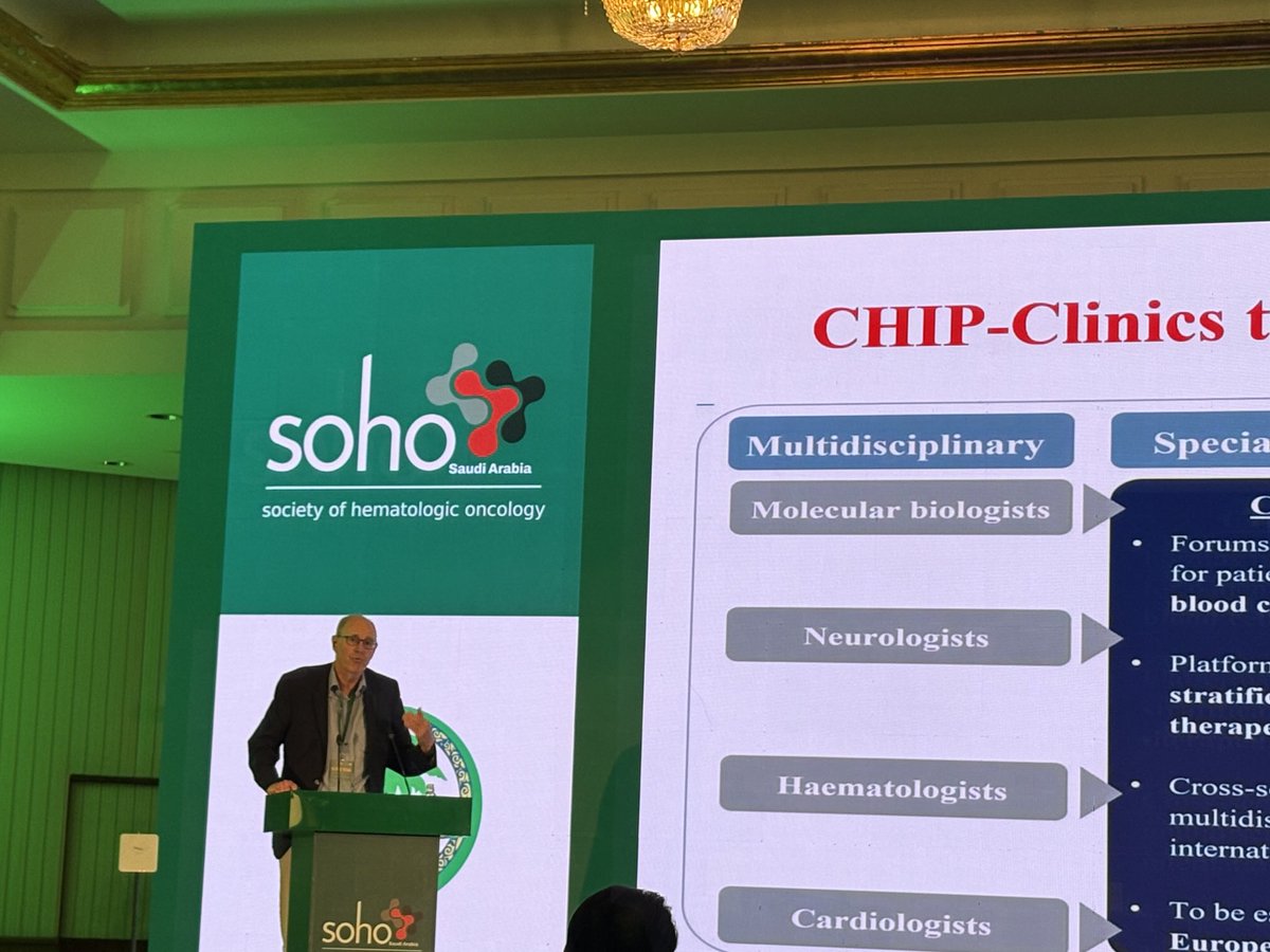 Fantastic talk by Dr. Hans Hasselbalch of University of Copenhagen at SOHO Saudi Arabia ⁦<a href="/SocietyofHemOnc/">Society of Hematologic Oncology (SOHO)</a>⁩ ⁦<a href="/KFSHRC/">مستشفى الملك فيصل التخصصي ومركز الأبحاث</a>⁩