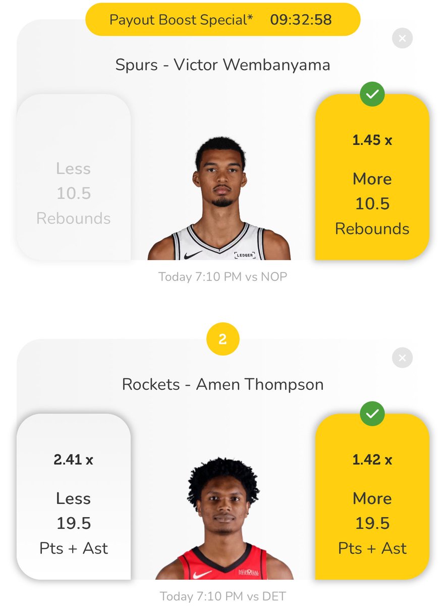 Parlayplay double ups🏀🔥

Easy double cash on the way😤

$100 deposit match⬇️

parlayplay.io/account/signup…
Code-Zrob4444