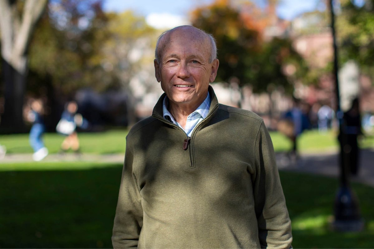 Peter Howitt, professor emeritus of economics and 2025 Nobel Prize winner, spent the day on Brown’s campus, where he enjoyed visits with former colleagues and a  celebration at the Faculty Club. 

🔗go.brown.edu/HowittVisit