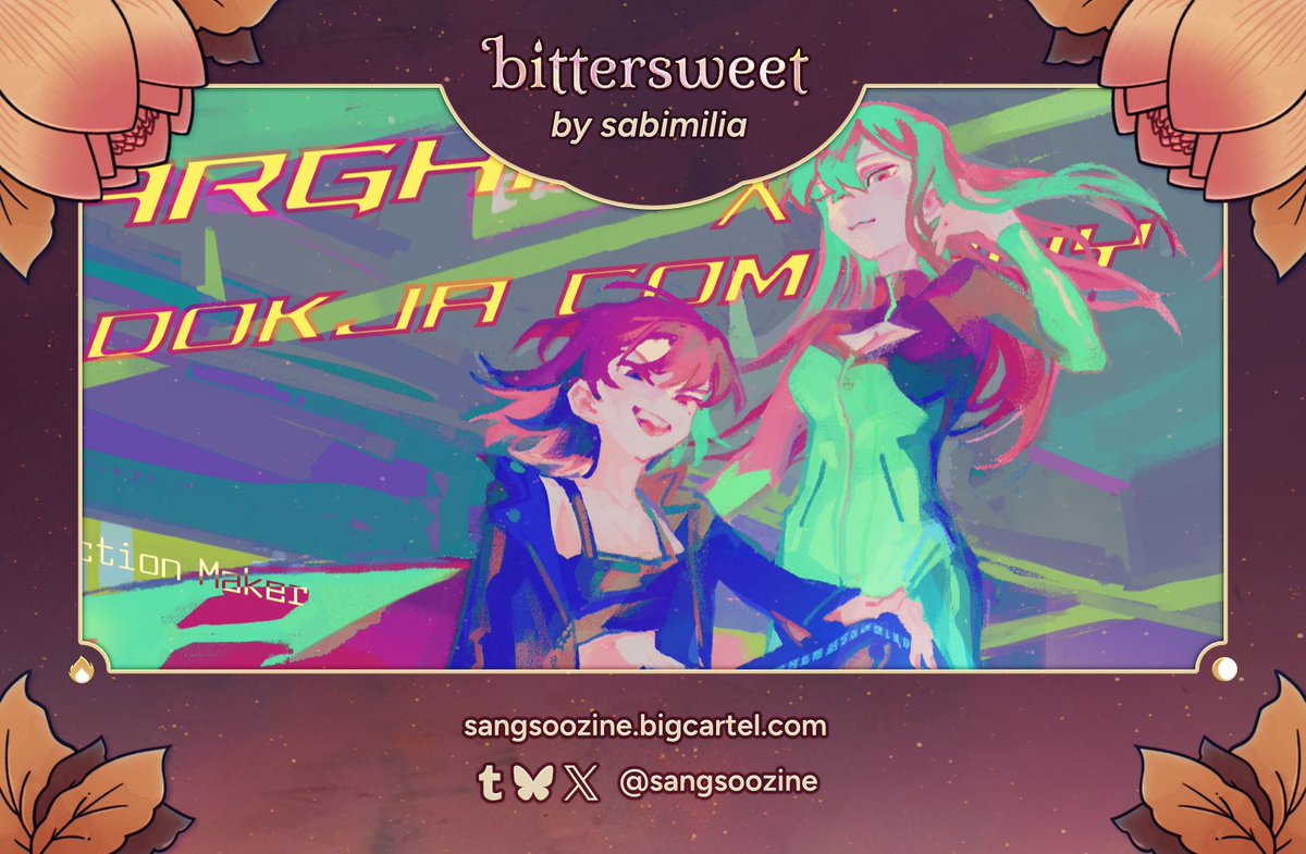 💜 Here's a preview of Sabi’s piece for bittersweet: a #SangSoo zine! 🧡 

Pre-orders are open until November 8th! 

✨ sangsoozine.bigcartel.com