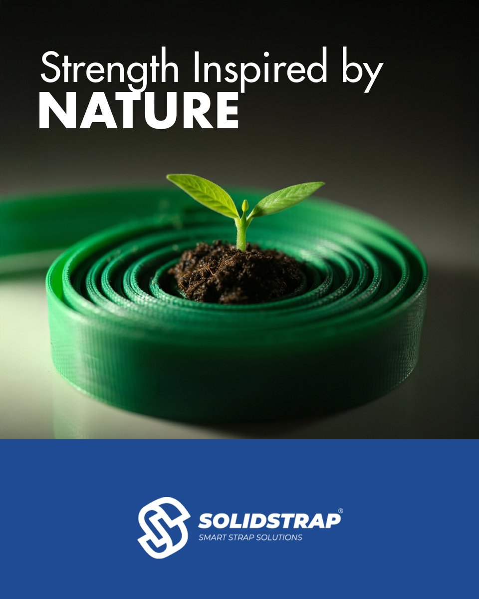 solidstrap's tweet image. Gücünü Doğadan Alan Dayanıklılık ♻️🍃
Solidstrap, yüksek dayanımlı polyester çember çözümleriyle endüstriyel güvenliği ve sürdürülebilir üretimi bir araya getirir.

#Solidstrap #SmartStrapSolutions #SustainableStrength #InspiredByNature #DurabilityMatters #SafePackaging