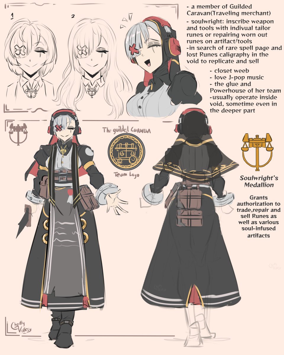 early rough reference/idea of her