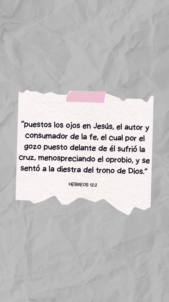 Puestos los ojos en Jesús ✨