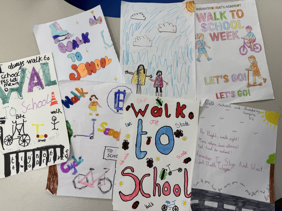 Walk to school week! Well done to Reception for having the most children travel actively to school this week😃