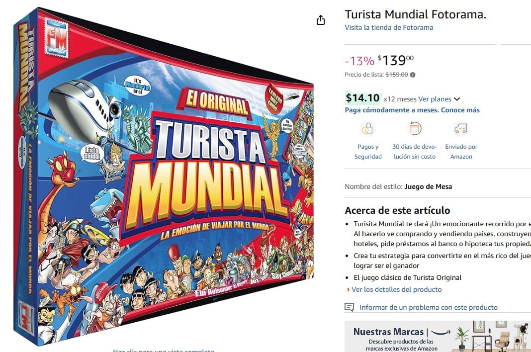 OfertonesMex's tweet image. ¡DESCUBRE EL MUNDO CON TURISTA MUNDIAL FOTORAMA! 🌍💥
Amazon: Turista Mundial Fotorama.
👉Ver Oferta: linktw.in/MNAAdt
-13% de descuento
🔥Precio Oferta: $139.00
Precio anterior: $159.00
⚡️Unete a nuestros otros grupos:
ofertonesmexico.com.mx
#OfertasAmazon@ofertone…