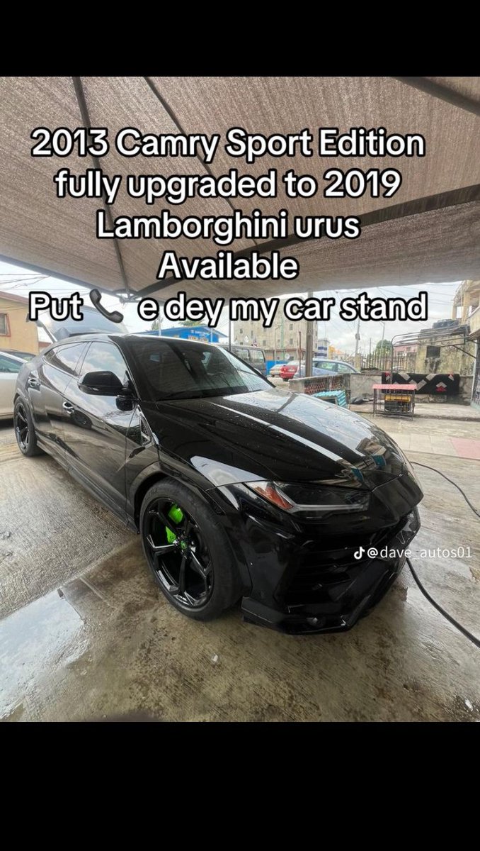 Thinkquick2's tweet image. Can anyone kindly explain this to me? Upgrade Camry sport to Urus? How?