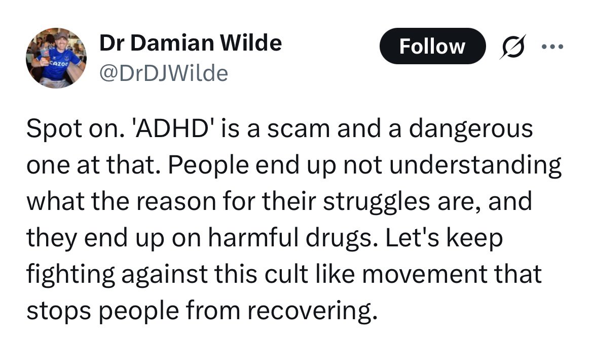 ADHD exists.

And it’s far more real than the pseudoscientific propaganda we see harmfully peddled in anti-psychiatry spaces.

annualreviews.org/content/journa…