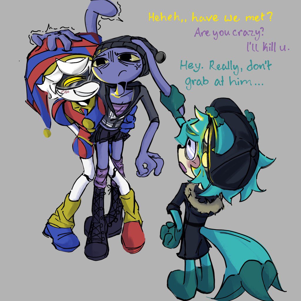 oughhh reposting,,, i messed up the tags,, 

#serialdesignationn #kovycat #tadcfanart #theamazingdigitalcircus #jaxtadc <a href="/kovox/">Michael Kovach</a>