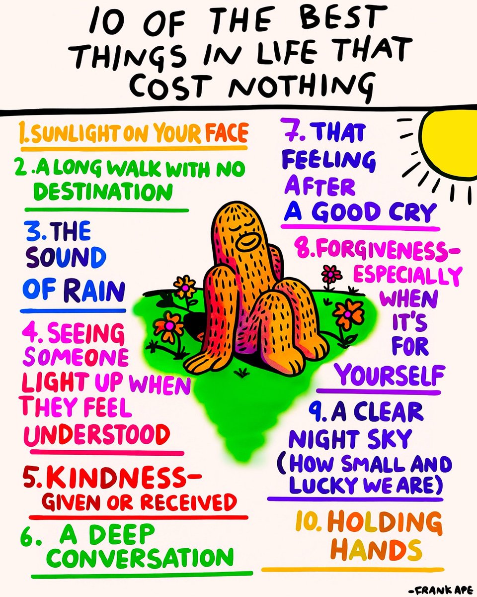 Everything feels so expensive lately… so I made this drawing as a little reminder that some of the best things in life don’t cost a thing.