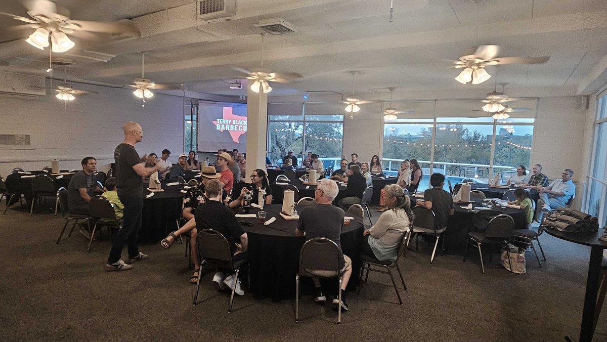 JoinCrowdHealth's tweet image. We had a great time hanging out, enjoying downtown Austin views,  and eating some BBQ from @TerryBlacks_BBQ  with fellow Crowdies last night! 
Pictured member @SergioAbbud_ 
Grant Jolly (member advisor @grantjolly33 )
Richelle Criswell (IT)
Alexis Kiker (finance, she pays out…