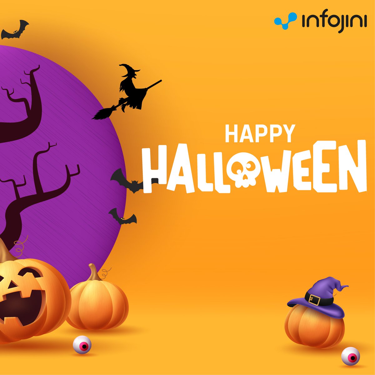 No tricks here, just smart tech treats! 🎃
This Halloween, we’re brewing innovation, not potions!

Wishing you a Spook-tacular Halloween from all of us at Infojini. 👻

#HappyHalloween #SpookySeason #HalloweenVibes #TrickOrTreat