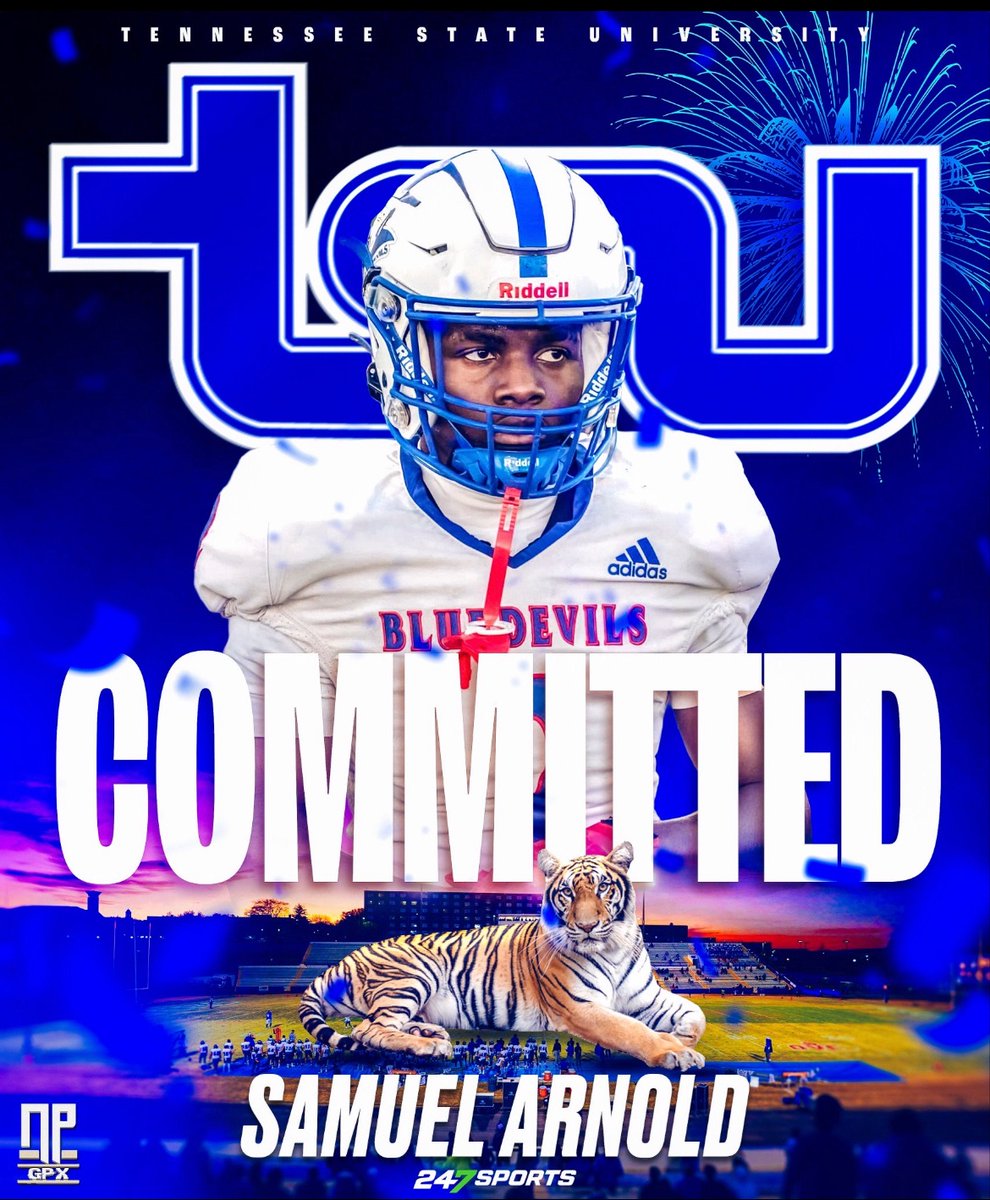 JerryRecruiting's tweet image. Pahokee (FL) 26’ RB Samuel Arnold lll, a student at Rise Preparatory Academy, commits to (Div. 1 FCS) Tennessee State University. 
@sam_arnold3 @CoachMashack
