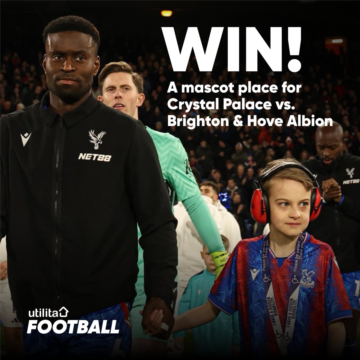 UtilitaFootball's tweet image. 🤩 𝗪𝗜𝗡 𝗮 𝗱𝗿𝗲𝗮𝗺 𝗰𝗼𝗺𝗲 𝘁𝗿𝘂𝗲 𝗲𝘅𝗽𝗲𝗿𝗶𝗲𝗻𝗰𝗲! ❤️ 💙 

One lucky eagle can win a Gold Mascot Package for @cpfc vs Brighton &amp;amp; Hove Albion on Sunday 9th November 🦅 

✅ Lead the CPFC Men’s First Team onto the pitch prior to kick-off
✅ Two match tickets in the…