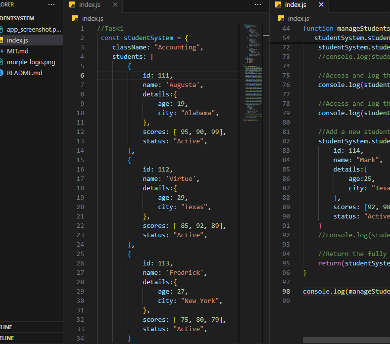 jade_francis's tweet photo. Built a small Student Database with JavaScript
#CODATICCohort #CODATIC ☺️☺️☺️☺️ https://t.co/rPQStUJ9e4