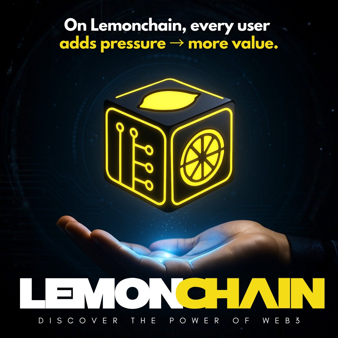 PoweredByLemon's tweet photo. On LemonChain, participation = pressure—and pressure fuels growth. Every action pushes the flywheel faster. Add your weight with $LEMX.
Join our Telegram (link in bio). NFA/DYOR. #LEMX #LemonChain #Crypto #DeFi #Builders https://t.co/wwGfliBCev