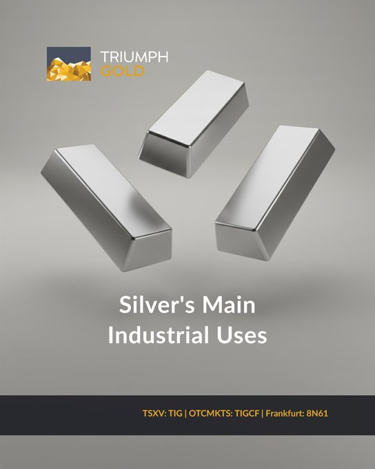 CrusaderStocks's tweet photo. $TIGCF $TIG #Silver’s conductivity and versatility make it vital in everything from energy to technology, while preserving its value as a trusted asset.
@hedgestreetcap @MrSamuelPowers
🇨🇦 #TSXV: $TIG $TIG.V 🇺🇸 #OTCMKTS: $TIGCF 🇩🇪 #FSE: #8N61 https://t.co/IVIHqx3PDP