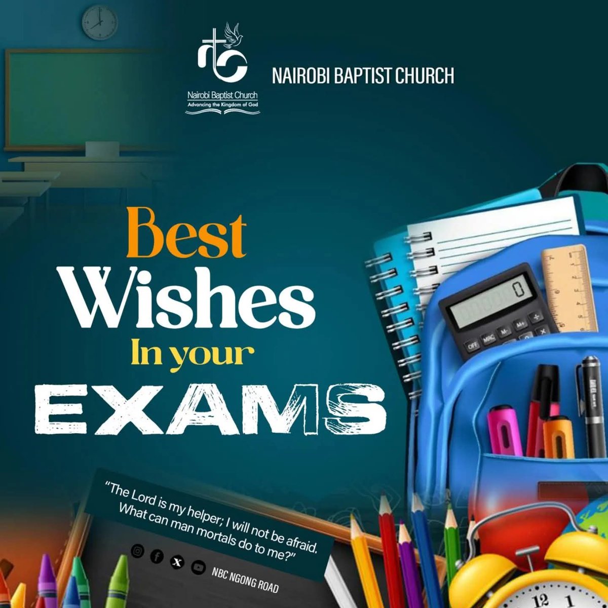 We wish all candidates sitting for their exams success, may God grant you victory, we are praying for you all ♥️.

#nbcassemblies #shift2025 #exams