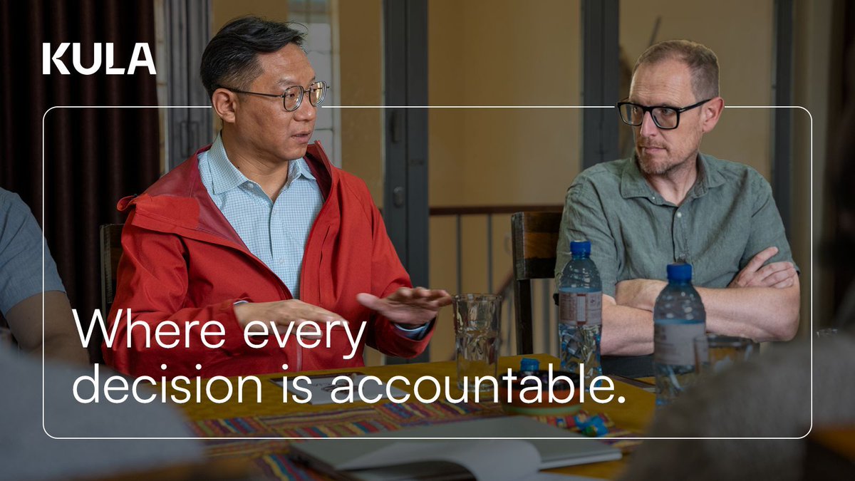 In most systems, investors are distant from the outcomes of their capital.

Kula changes that.

By connecting on-chain governance with legal and operational frameworks, we’re ensuring every decision is visible, auditable, and aligned with the people it affects.

---

Nothing on