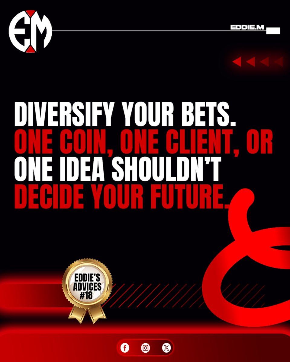 Ed_Morlando's tweet image. Diversify your bets. One coin, one client or one idea shouldn’t decide your future.
.
Visit my websites👉huggingtraffic.com; rrkttoken.com
.
#TokenizeEverything #CryptoAdvice #BlockchainBusiness #SmartFunding #Web3Tips #FounderWisdom #DecentralizeIt #BusinessAdvice