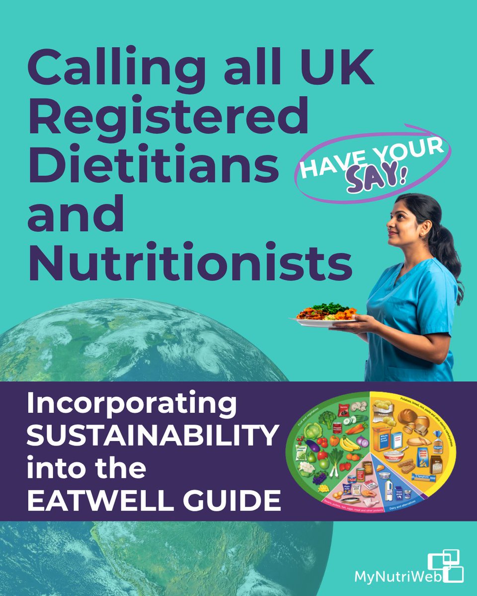 MyNutriWeb's tweet image. UK Dietitians &amp;amp; Nutritionists:  We Need Your Voice! 🗣️🌍 

Shape the Eatwell Guide! Help incorporate sustainability (EAT-Lancet 2.0). Complete our 15-min survey &amp;amp; WIN 1 of 6 prizes! 🏆

🔗 Survey:zurl.co/NVd9b

#EatwellGuide #MyNutriWeb  #Sustainability #DietitianUK