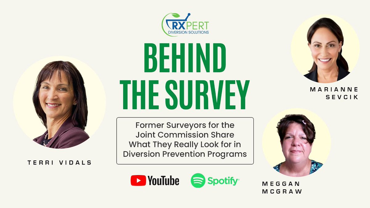 rxpertsolutions's tweet image. What do Joint Commission surveyors really look for in your diversion prevention program? 👀

Two former surveyors reveal red flags, compliance tips, and what truly matters during an evaluation.

▶️ Watch here: zurl.co/zUAvA 

#JointCommission #DiversionPrevention