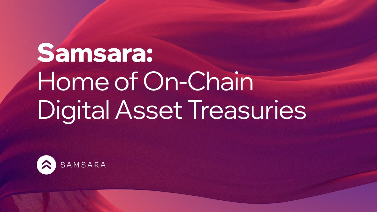 DATs proved the idea.
Samsara perfects it 📿

The first on-chain Digital Asset Treasuries:
• No dilution
• No liquidations
• No centralized management

Samsara brings sustainability to DATs,
on @Solana.

→ Dive in:
mirror.xyz/0x6c17D222637B…