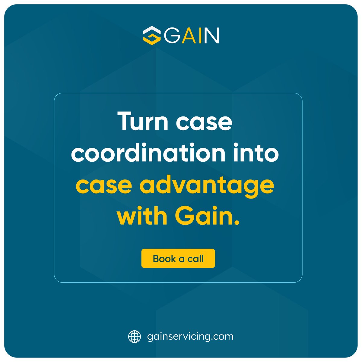 gainservicing's tweet photo. In personal injury cases, clear communication builds trust.
When providers &amp; attorneys stay connected, cases move faster, and outcomes improve.

Gain makes that connection seamless — ensuring every update is shared and every case moves forward with clarity. https://t.co/iQrOHtsbmD