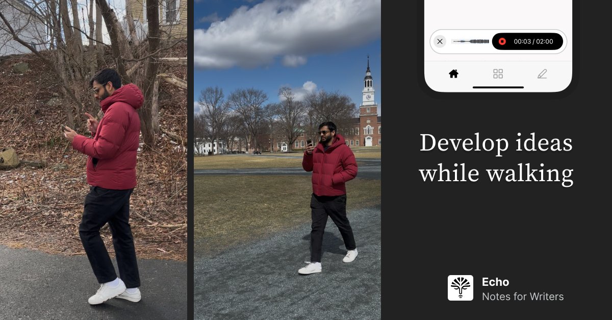 Echo | Notes for Writers tweet media