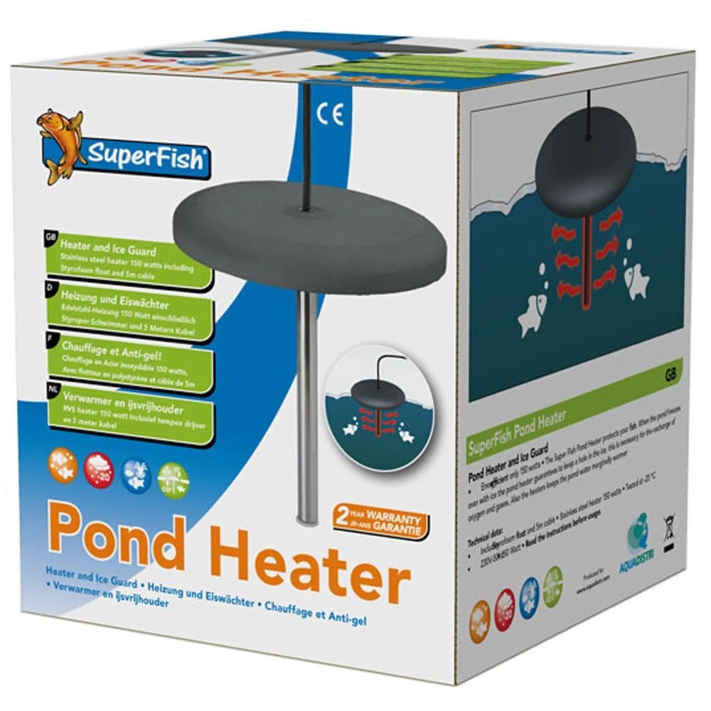 The SuperFish Pond Heater includes a Styrofoam float and is fitted with 5m of cable. Tested down to -20°C the pond heater will also help keep the chill from the water, keeping the pond water marginally warmer | £35.99!

Order before the cold snap!

ow.ly/AZVU50X1rij