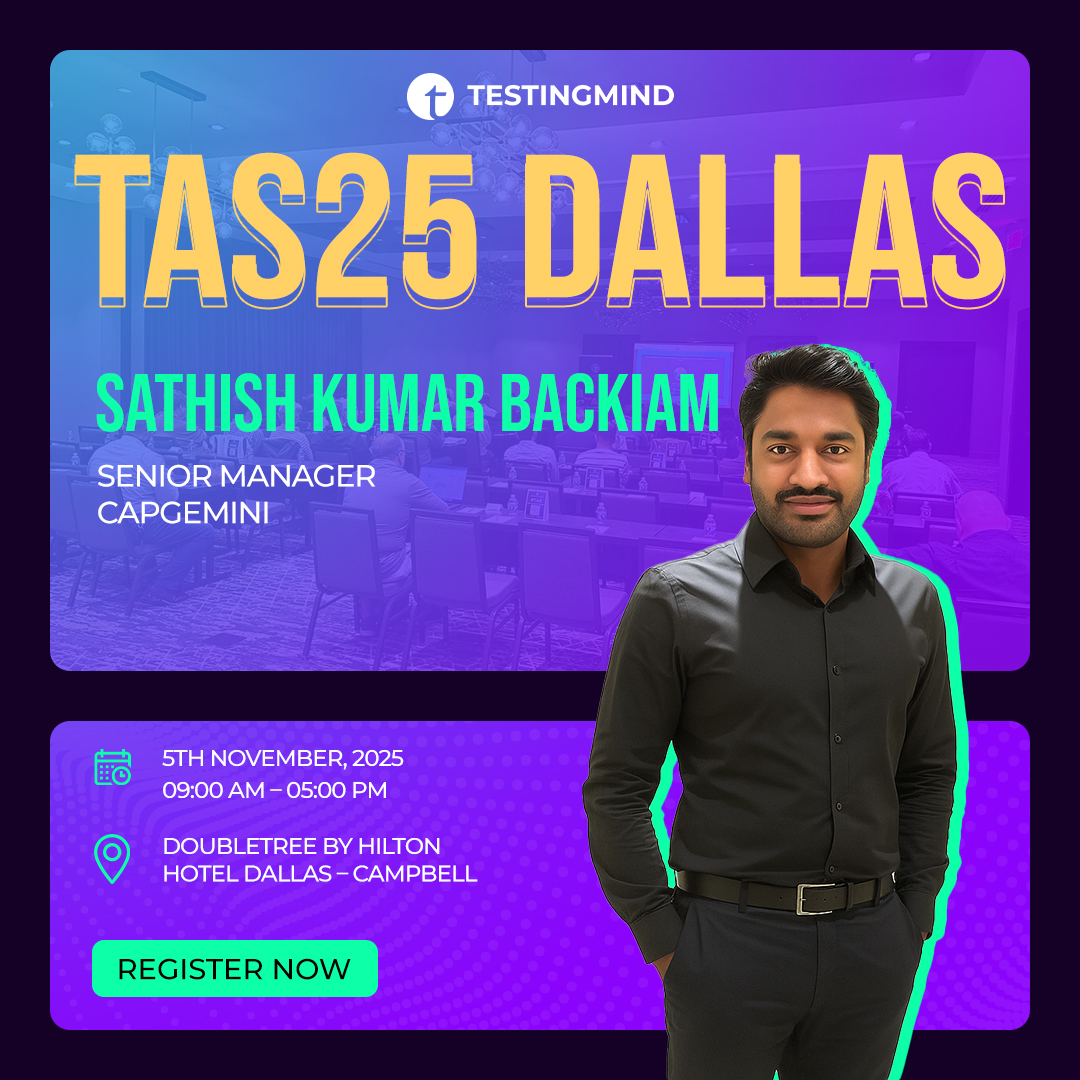 testingmindcon's tweet image. 🔗 Unlocking Seamless Automation: Where Data Meets Intelligence

In today’s fast-paced testing landscape, the ability to connect data, tools, and teams efficiently defines success.
At the Test Automation Summit – Dallas on November 5, 2025, discover how to break silos and achieve…