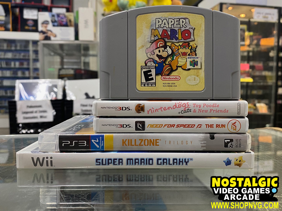 nostalgic_vg's tweet image. Video Games that are hitting the shelves today #supermariogalaxy #killzonetrilogy #needforspeedtherun #nintendogscats #papermario #retrovideogames available in-store while supplies last
nostalgicvideogames.com
(859) 282-0096
🕹️🎮👾
#nostalgic #gaming #arcade
