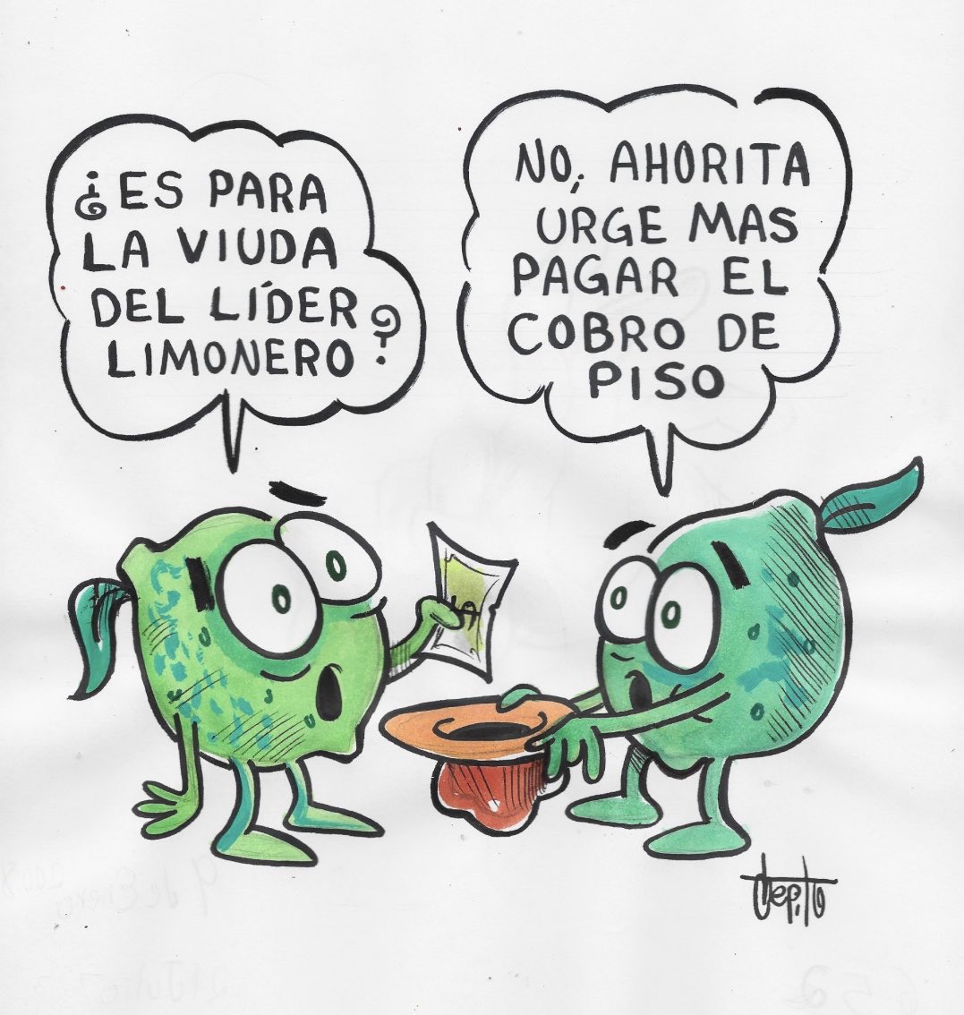 🍋#MonigotesChepito  #FelizViernesATodos #cartoon 
#LiderLimonero #Justicia #Extorcion