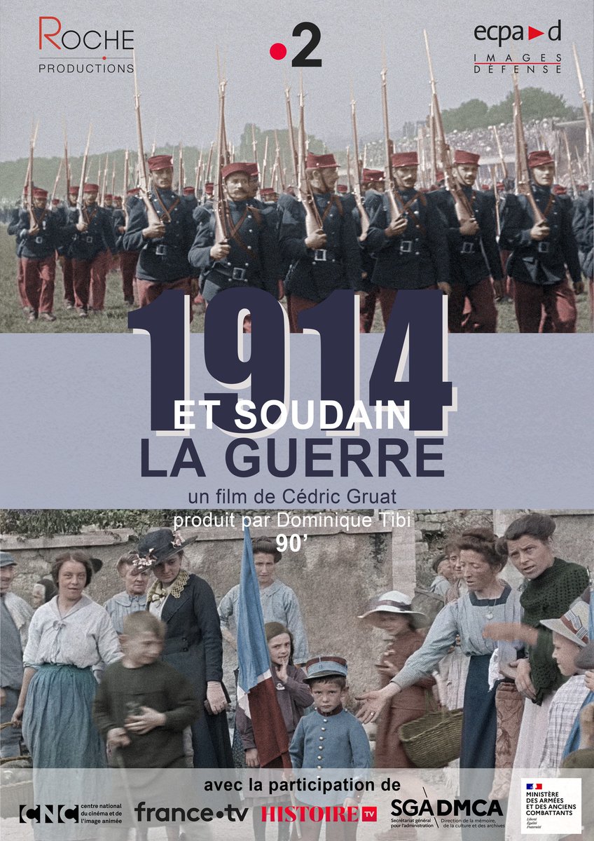RocheProd's tweet photo. Ne manquez pas la diffusion sur France 5 du documentaire "1914, et soudain la guerre" de Cédric Gruat ce dimanche à 21h05 https://t.co/fcONnAIUrj