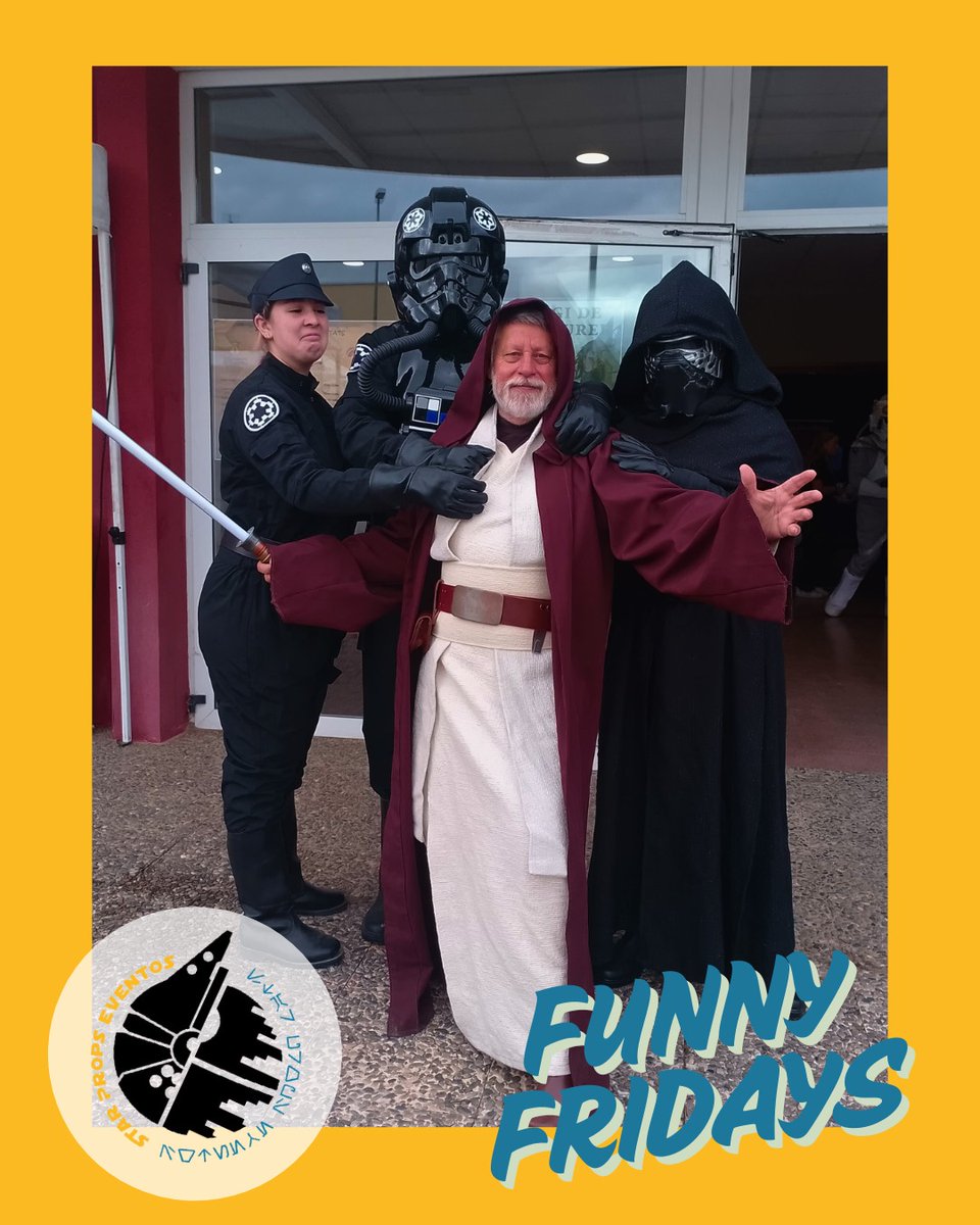 StarProps's tweet image. Cuando el lado oscuro abraza el lado luminoso....aunque solo sea para la foto.

#funnyfriday #asociacionsinanimodelucro #starpropseventos #starprops #StarWars