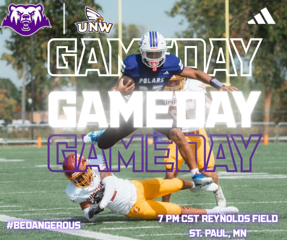 🚨ON THE ROAD🚨

Crown College vs University of Northwestern - St. Paul
🕖7PM CST | 📍Reynolds Field - St. Paul, MN

The Polars are on the road for another UMAC battle

#BeDangerous | #CrownClimb