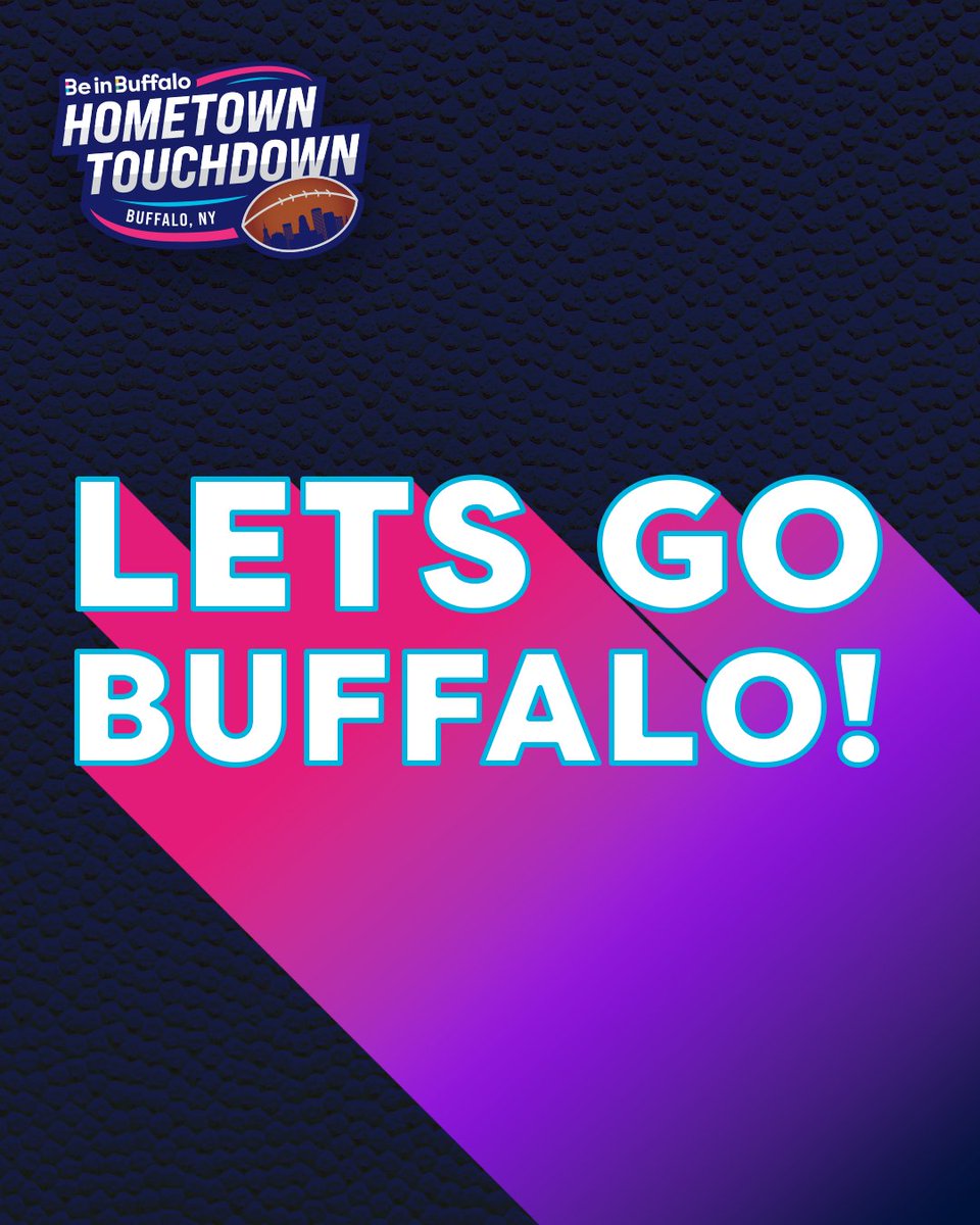 Buffalo is back in action this Sunday!

Let’s all cheer our team on as they face the Carolina panthers.

Don't forget to grab a tag at your local Buffalo backer bar to enter our Be in Buffalo Hometown Touchdown Sweepstakes.

follow us on instagram to learn more.