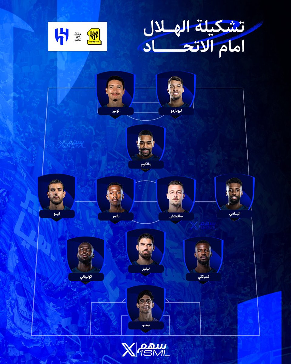 🚨🚨🚨🚨🚨🚨 عـاااااااااااااااااااااااااااااااااااجل :

تشكيلة #الهلال الرسمية في الكلاسيكو ضد الاتحاد!💣

😱😱😱😱😱😱😱💙💙💙💙💙💙💙💙