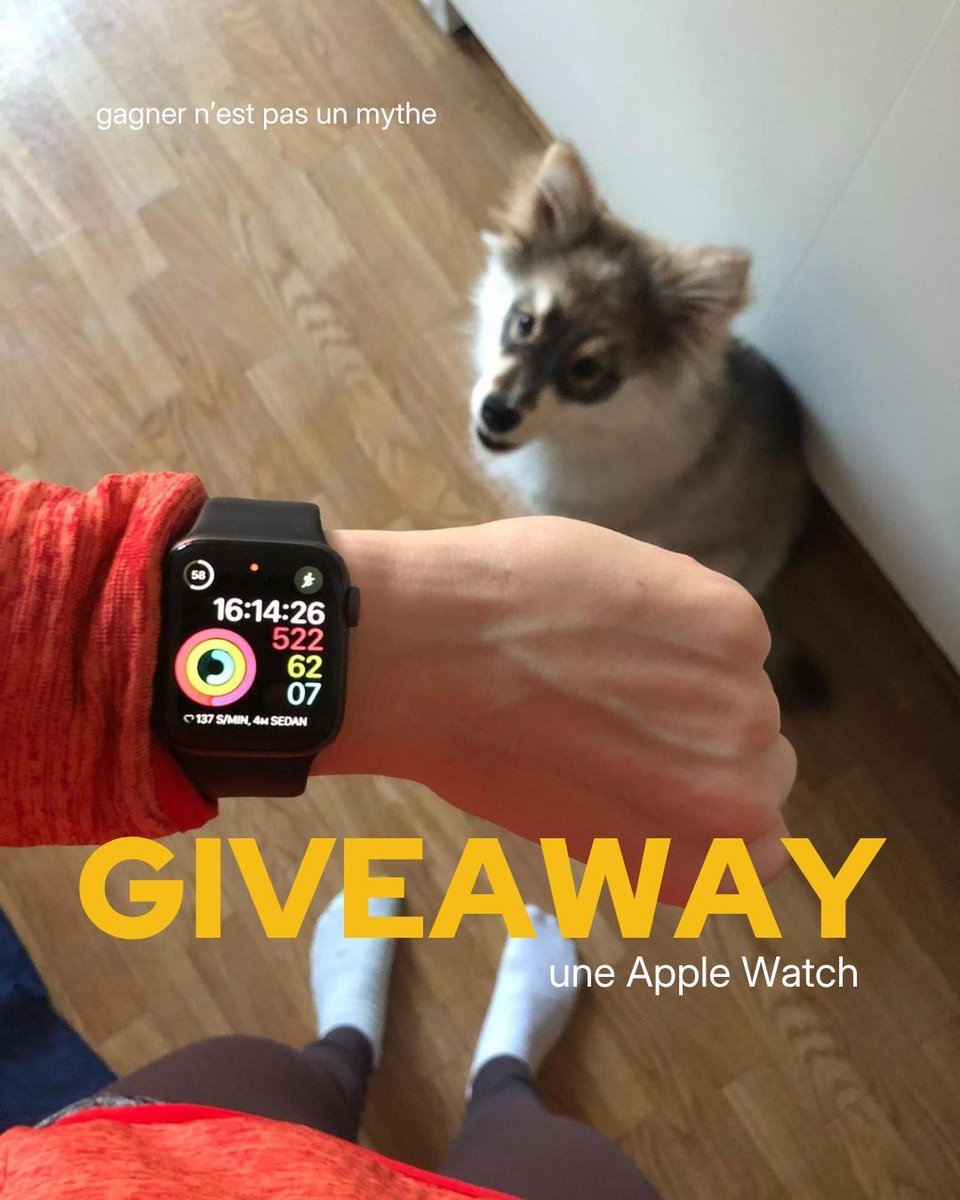 givn_io's tweet image. ⏰ Et si cette fois, c’était toi ?
Une Apple Watch SE3 à gagner, rien que pour toi.

➡️ Clic ici pour participer : givn.io/g/team_givn/gi…
📅 Tirage au sort le 24 novembre 2025 – il reste seulement quelques jours !

*photos non contractuelles*