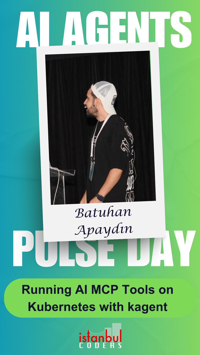 IstanbulCoders's tweet image. 🚀AI Agents Pulse Day
🏛️Understanding AI Agents and Running AI MCP Tools on Kubernetes with kagent
@developerguyba 
Trendyol ofisi 25 Ekim Cumartesi
kommunity.com/istanbulcoders…