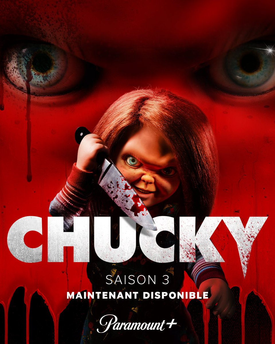 Tu veux jouer avec lui ? 
#Chucky saison 3, c'est dispo dès maintenant en VF et VOSTFR !