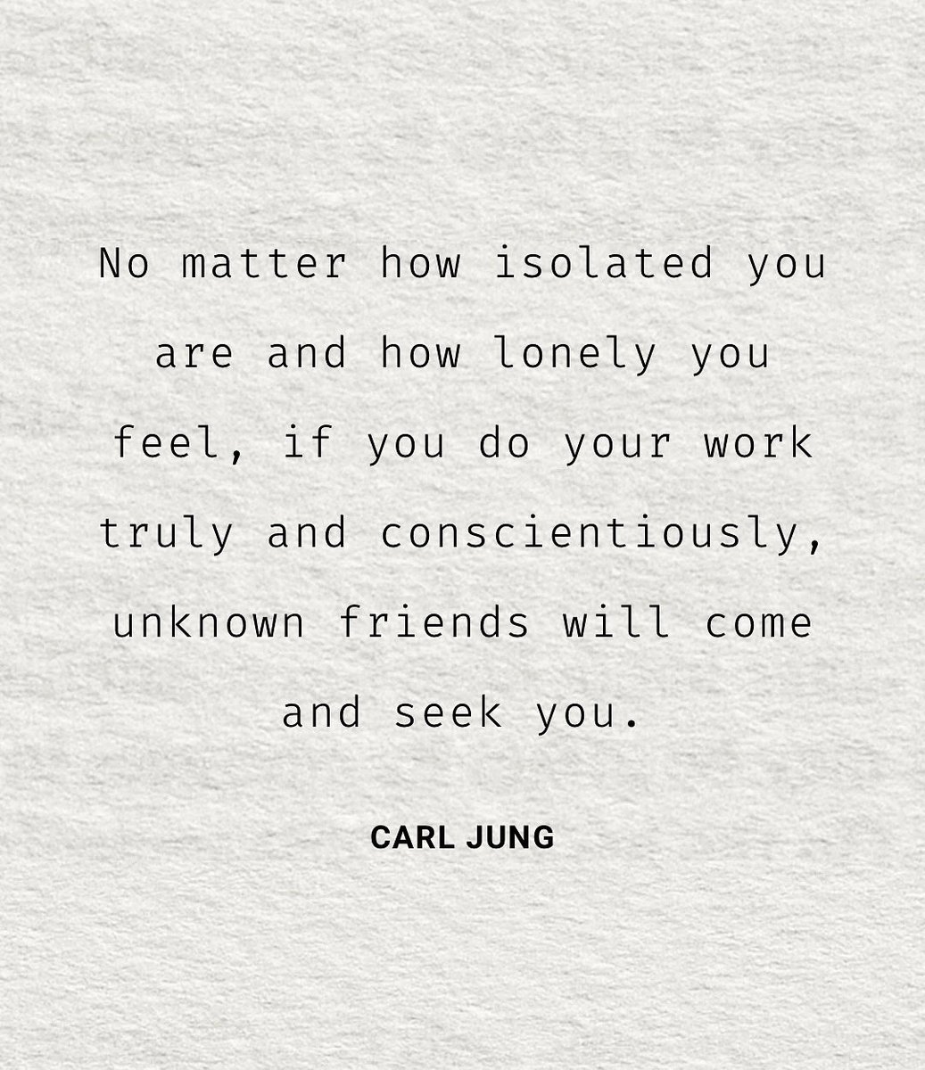A reminder from Carl Jung: