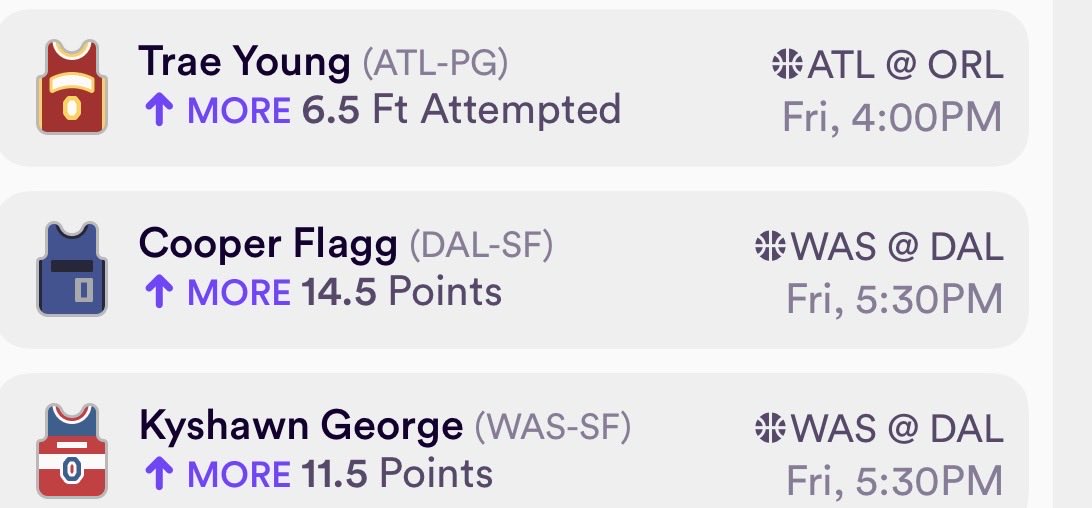 Arkhampicks_'s tweet image. NBA PLAY. 🏀
We got flex Friday today on PrizePicks will have a slip for that aswell🙌🫡.
#NBA #Prizepicks #Picks #dabble #GamblingX #parlay #discord #prizepickslocks #PrizePicksNBA