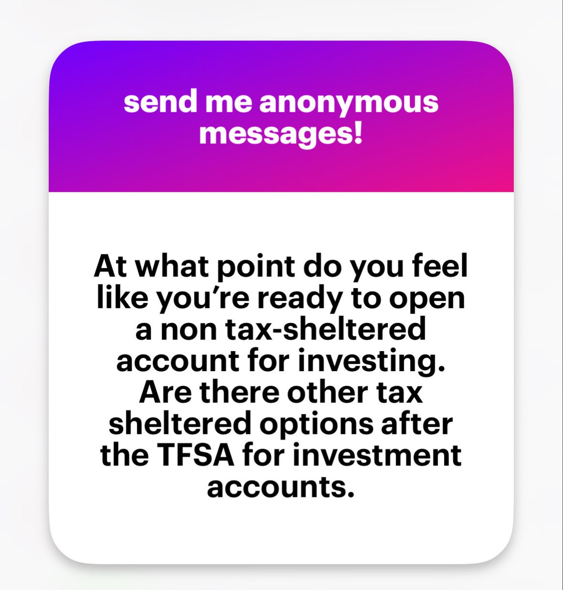 You can open a non registered account if you still need to invest more money to reach your financial goals but have maxed out your TFSA, RRSP &amp; FHSA.