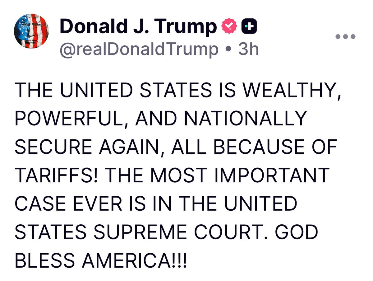 I would say so, <a href="/POTUS/">President Donald J. Trump</a> ! As of early October tariff collections reached nearly $215 billion w/an estimated $350 billion to wrap up the total for the year! Sir, YOU are right about EVERYTHING! 🫡 🇺🇸🇺🇸🇺🇸 #MAGA #Trump #Winning