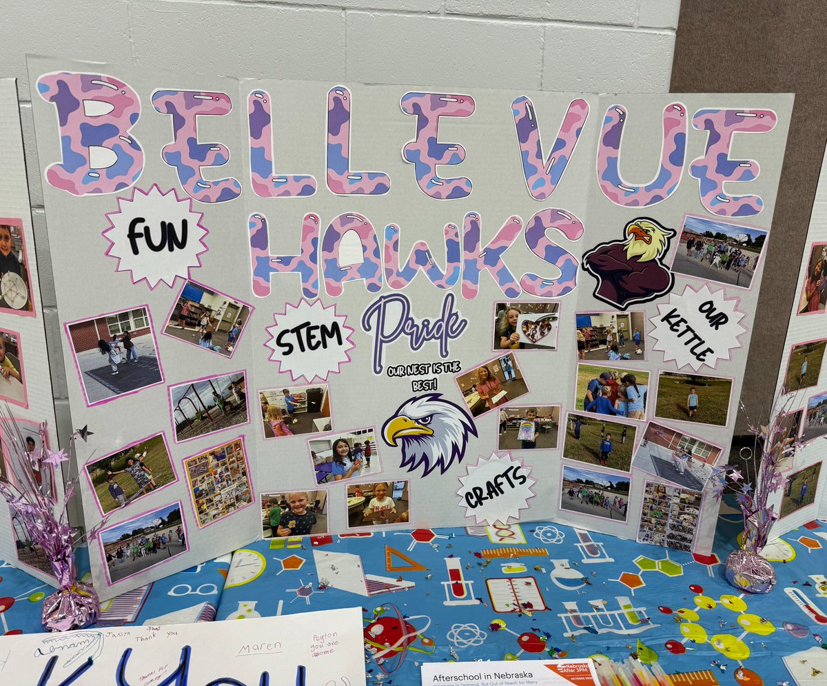 What a fabulous afternoon of discovery 
<a href="/BVHawksBPS/">Bellevue Elementary</a> .  Kids' Time hosted an incredible STEM event for students and families. <a href="/BPSFNE/">BPS Foundation</a> <a href="/BellevueSchools/">Bellevue Public Schools</a>