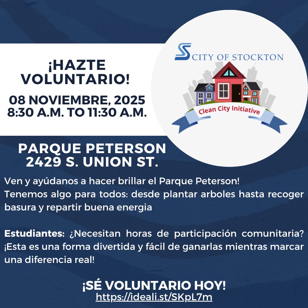 ¡Ensúciate las manos por una buena causa!
El sábado 8 de noviembre de 2025, de 8:30 a 11:30 a. m., vamos a embellecer el parque Peterson, ¡y te necesitamos!
¡Únete a nosotros para plantar árboles y recoger basura, y ayudar a que tu parque luzca radiante!