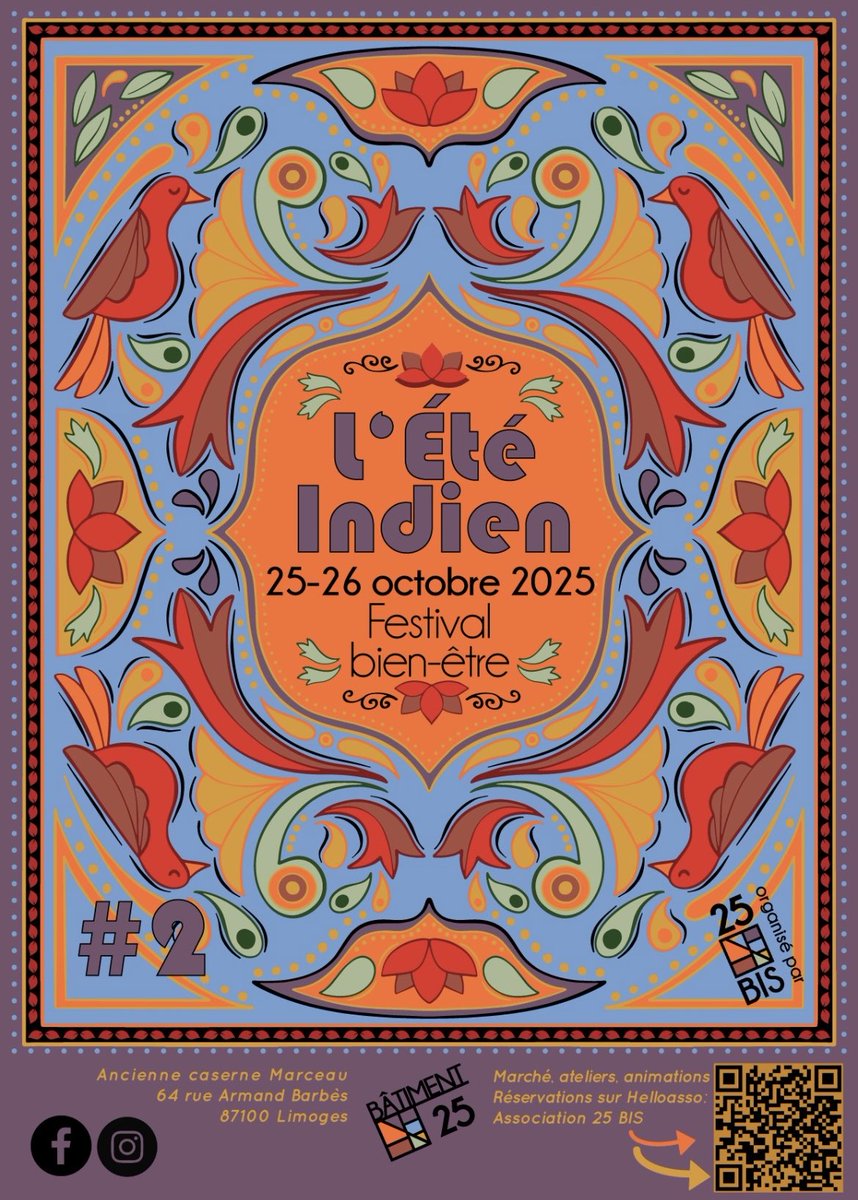 ✔️ Le Collectif Marceau rouvre le pavillon de l’horloge de la caserne #Marceau ce week-end pour le salon des bouquinistes.
✔️ En même temps le <a href="/Batiment25/">Bâtiment 25</a> organise dans ses locaux l’été indien, le festival bien être.
👉 Bref, 2 bonnes raisons de venir à Marceau ces 25 et 26/10 !