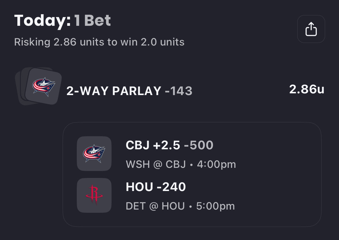 AIWinningTips's tweet image. 🔥 🐍 MAMBA MAX PLAY (10/24) 🔥

Rockets ML (-240) + Blue Jackets +2.5 (-500) (–143)

My model gives this combo a 65.8% true hit rate (fair line –193) — strong value to open the run. Houston’s depth should roll at home, and Columbus has been scrappy as hell — perfect pairing to…